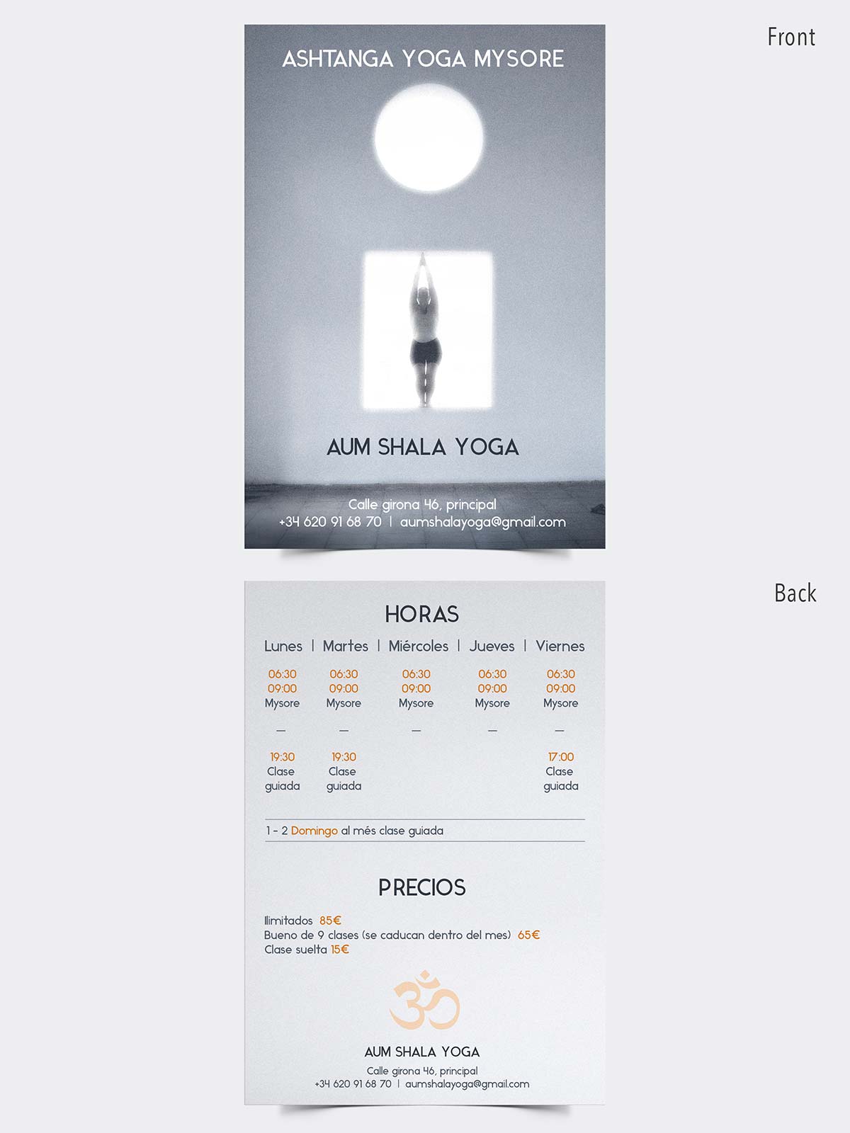 Flayer: Aum Shala Yoga